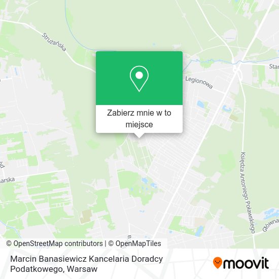 Mapa Marcin Banasiewicz Kancelaria Doradcy Podatkowego