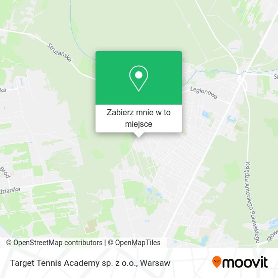 Mapa Target Tennis Academy sp. z o.o.