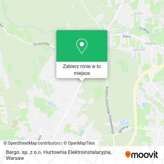 Mapa Bargo. sp. z o.o. Hurtownia Elektroinstalacyjna