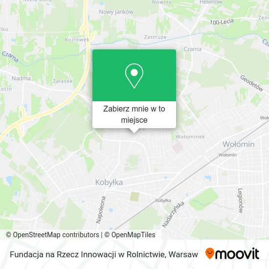 Mapa Fundacja na Rzecz Innowacji w Rolnictwie