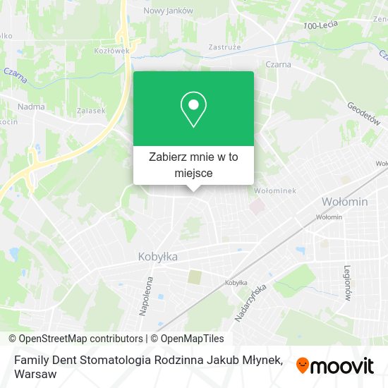 Mapa Family Dent Stomatologia Rodzinna Jakub Młynek