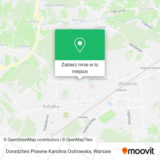 Mapa Doradztwo Prawne Karolina Ostrowska