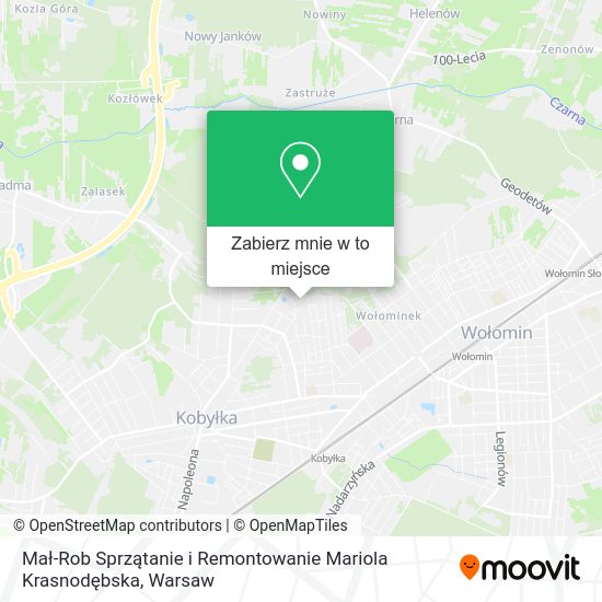 Mapa Mał-Rob Sprzątanie i Remontowanie Mariola Krasnodębska