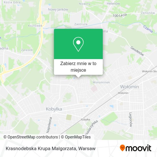 Mapa Krasnodebska Krupa Malgorzata