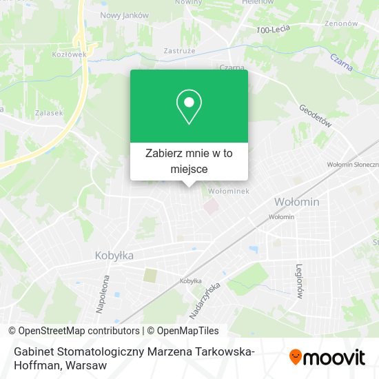 Mapa Gabinet Stomatologiczny Marzena Tarkowska-Hoffman