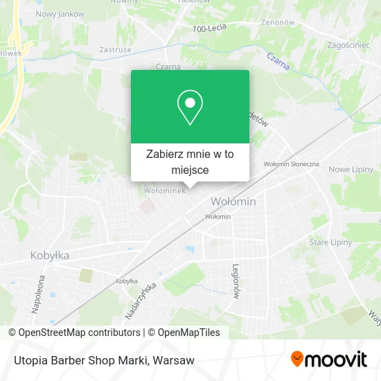Mapa Utopia Barber Shop Marki