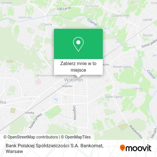 Mapa Bank Polskiej Spółdzielczości S.A. Bankomat