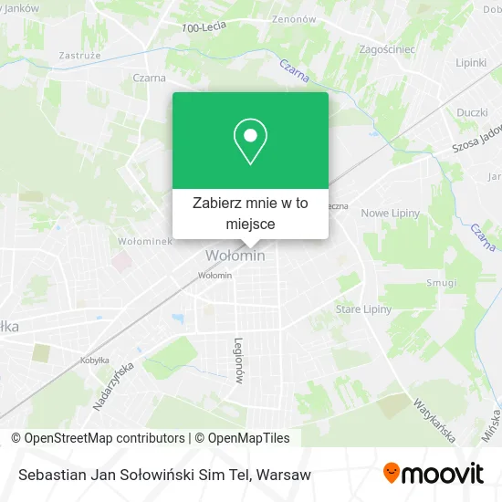 Mapa Sebastian Jan Sołowiński Sim Tel