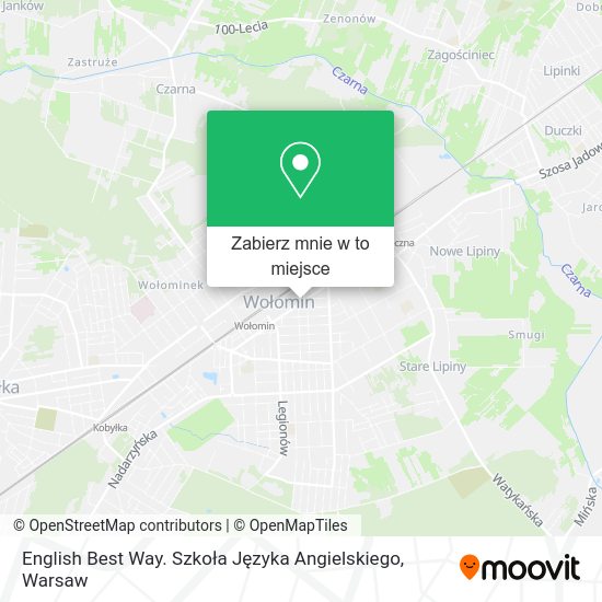 Mapa English Best Way. Szkoła Języka Angielskiego