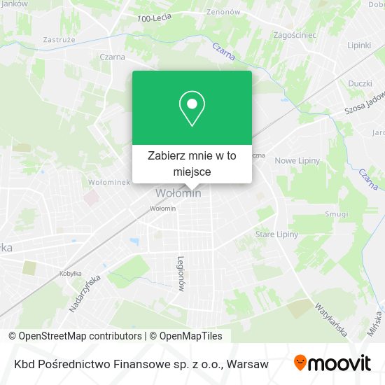 Mapa Kbd Pośrednictwo Finansowe sp. z o.o.