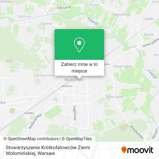 Mapa Stowarzyszenie Krótkofalowców Ziemi Wołomińskiej