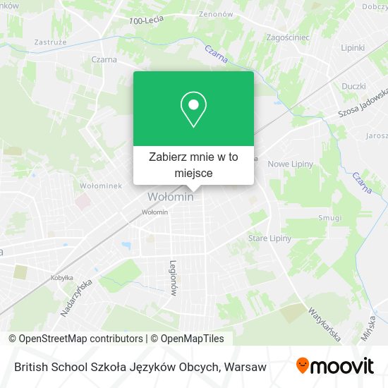 Mapa British School Szkoła Języków Obcych