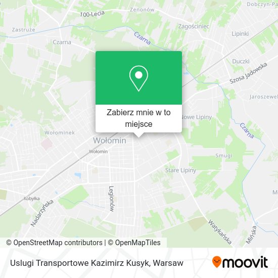 Mapa Uslugi Transportowe Kazimirz Kusyk