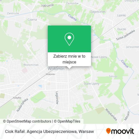 Mapa Ciok Rafał. Agencja Ubezpieczeniowa