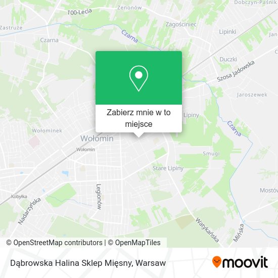 Mapa Dąbrowska Halina Sklep Mięsny