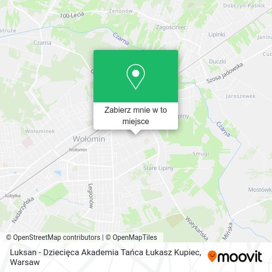 Mapa Luksan - Dziecięca Akademia Tańca Łukasz Kupiec