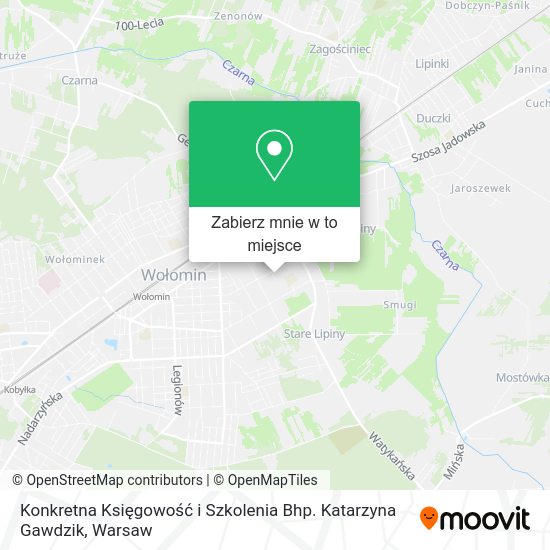 Mapa Konkretna Księgowość i Szkolenia Bhp. Katarzyna Gawdzik