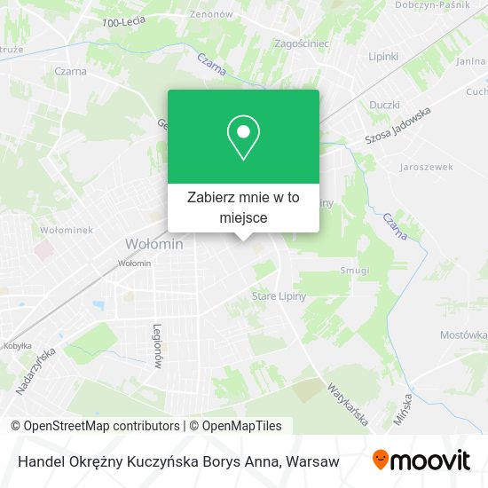 Mapa Handel Okrężny Kuczyńska Borys Anna