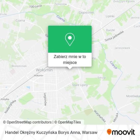 Mapa Handel Okrężny Kuczyńska Borys Anna