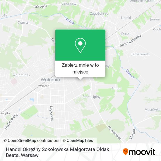 Mapa Handel Okrężny Sokołowska Małgorzata Ołdak Beata