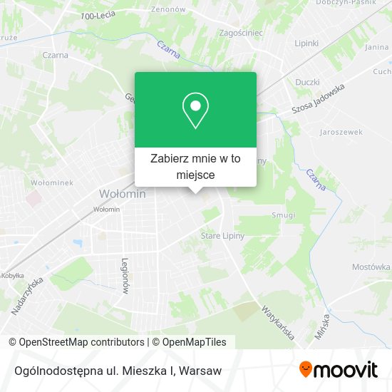 Mapa Ogólnodostępna ul. Mieszka I