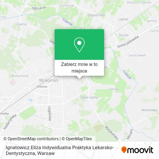 Mapa Ignatowicz Eliza Indywidualna Praktyka Lekarsko-Dentystyczna