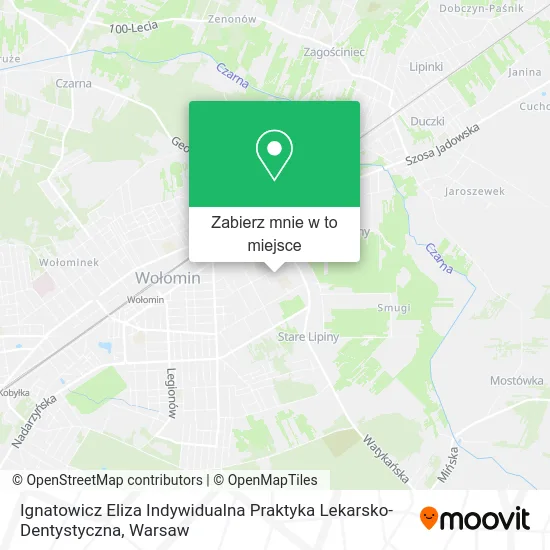 Mapa Ignatowicz Eliza Indywidualna Praktyka Lekarsko-Dentystyczna