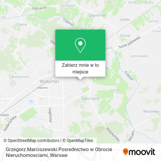 Mapa Grzegorz Marciszewski Posrednictwo w Obrocie Nieruchomosciami