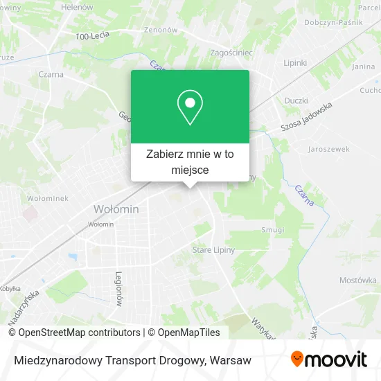 Mapa Miedzynarodowy Transport Drogowy