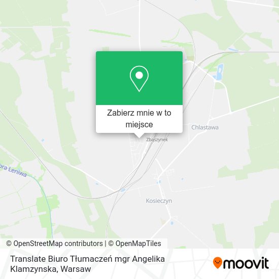 Mapa Translate Biuro Tłumaczeń mgr Angelika Klamzynska