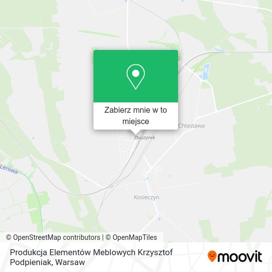 Mapa Produkcja Elementów Meblowych Krzysztof Podpieniak