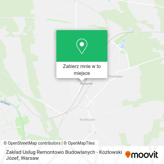 Mapa Zakład Usług Remontowo Budowlanych - Kozłowski Józef