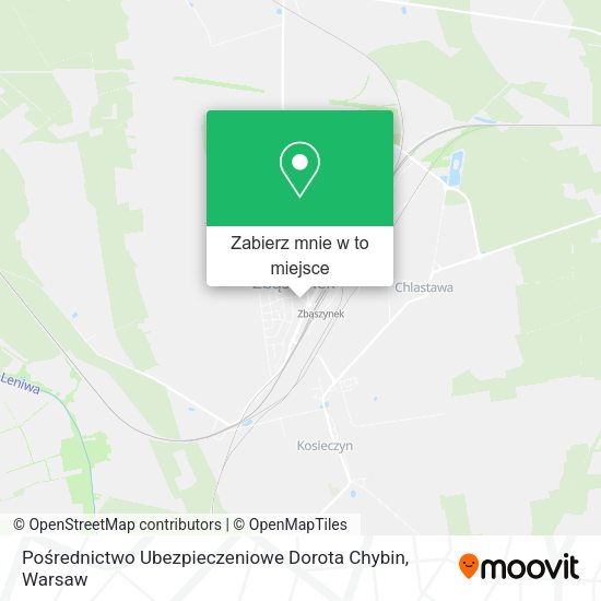 Mapa Pośrednictwo Ubezpieczeniowe Dorota Chybin