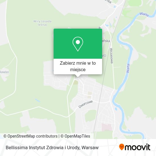 Mapa Bellissima Instytut Zdrowia i Urody