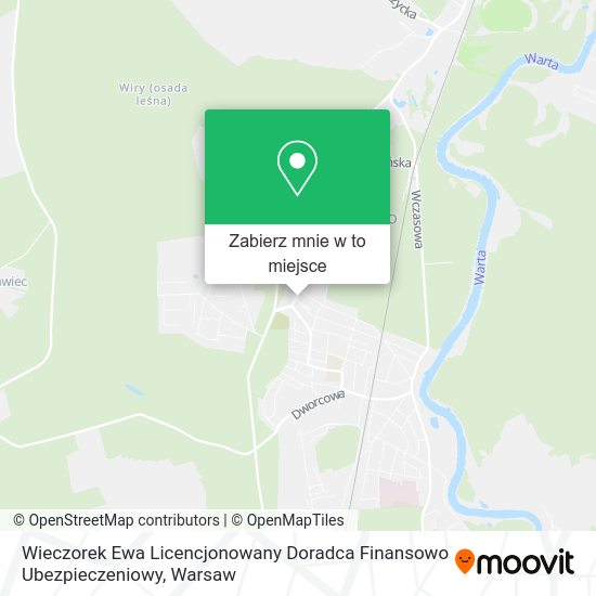 Mapa Wieczorek Ewa Licencjonowany Doradca Finansowo Ubezpieczeniowy