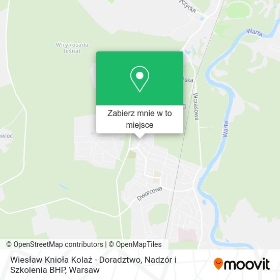 Mapa Wiesław Knioła Kolaż - Doradztwo, Nadzór i Szkolenia BHP