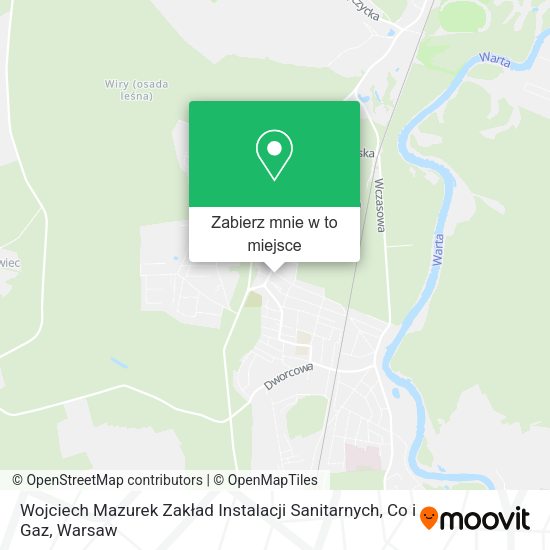 Mapa Wojciech Mazurek Zakład Instalacji Sanitarnych, Co i Gaz