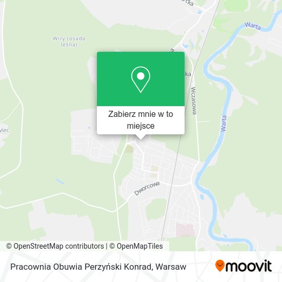 Mapa Pracownia Obuwia Perzyński Konrad