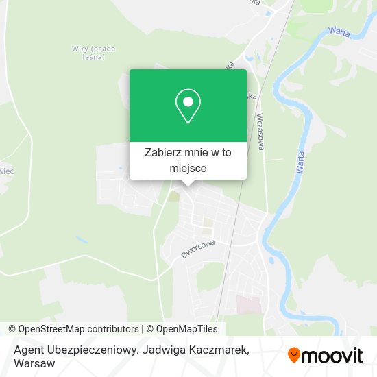 Mapa Agent Ubezpieczeniowy. Jadwiga Kaczmarek