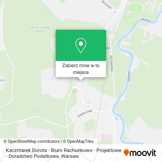 Mapa Kaczmarek Dorota - Biuro Rachunkowo - Projektowe - Doradztwo Podatkowe