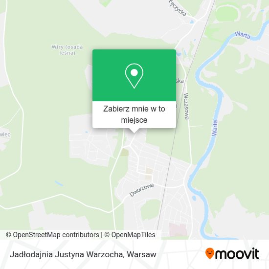 Mapa Jadłodajnia Justyna Warzocha