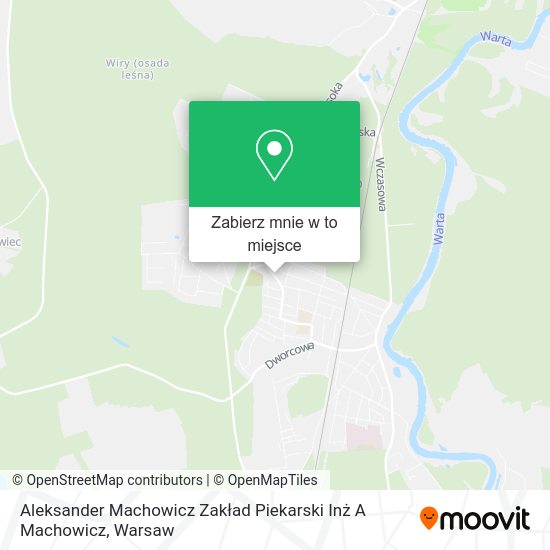 Mapa Aleksander Machowicz Zakład Piekarski Inż A Machowicz