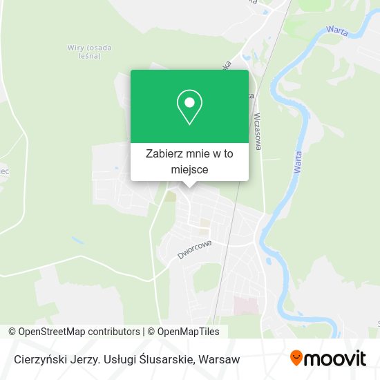 Mapa Cierzyński Jerzy. Usługi Ślusarskie