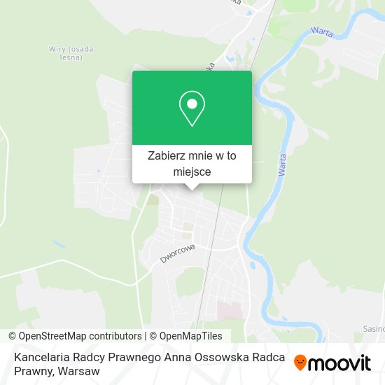 Mapa Kancelaria Radcy Prawnego Anna Ossowska Radca Prawny