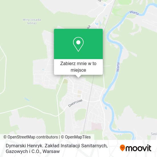 Mapa Dymarski Henryk. Zakład Instalacji Sanitarnych, Gazowych i C.O.