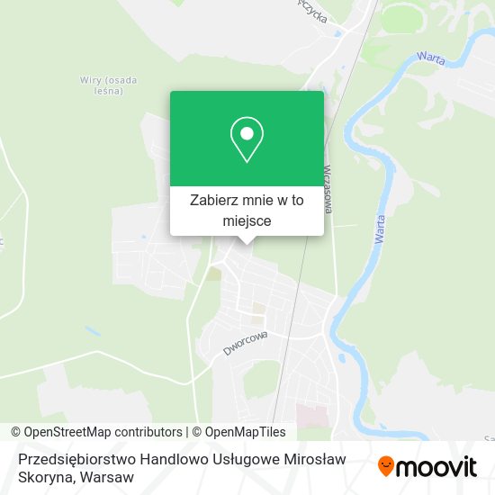 Mapa Przedsiębiorstwo Handlowo Usługowe Mirosław Skoryna