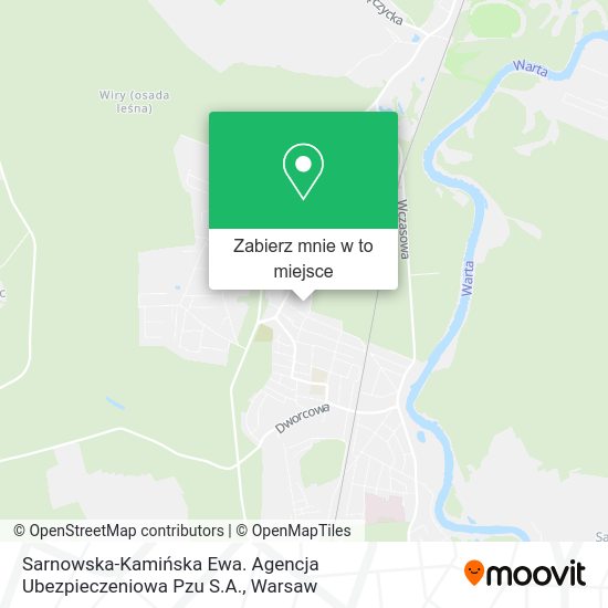 Mapa Sarnowska-Kamińska Ewa. Agencja Ubezpieczeniowa Pzu S.A.