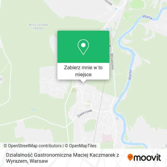 Mapa Działalność Gastronomiczna Maciej Kaczmarek z Wyrazem