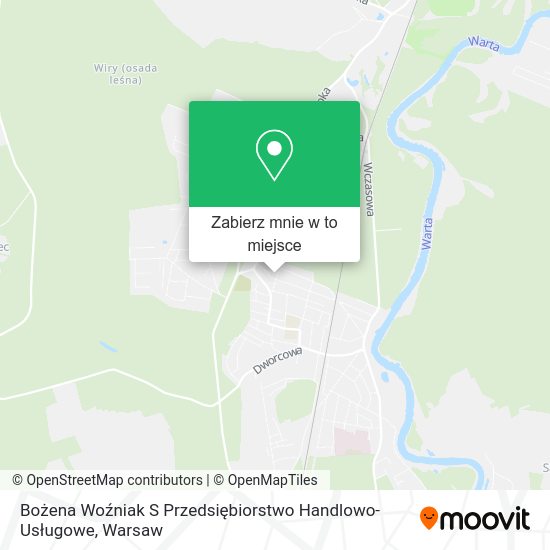 Mapa Bożena Woźniak S Przedsiębiorstwo Handlowo-Usługowe