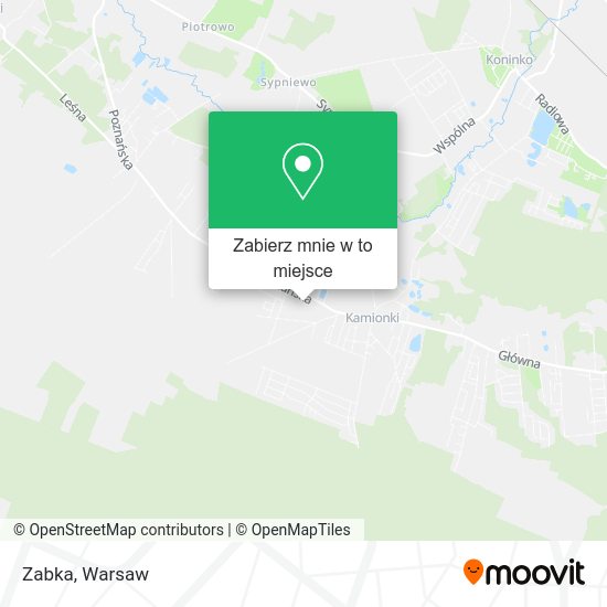 Mapa Zabka